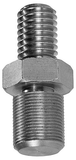 Silver Mic Stand Adapter, Male