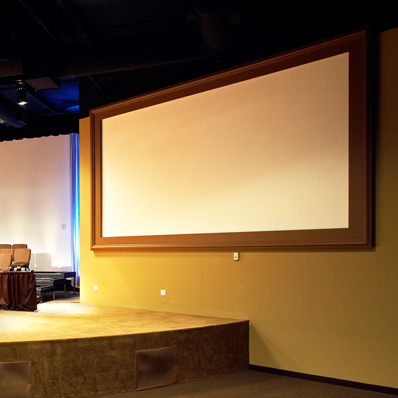 220" Onyx Projection Screen with Vel-Tex Finish