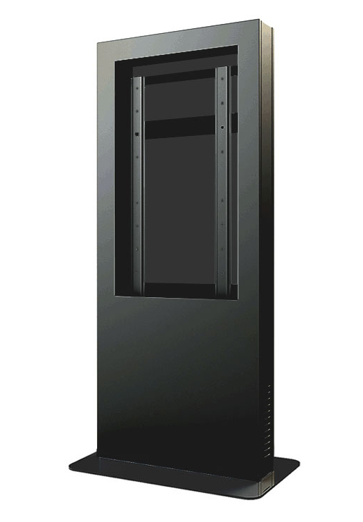 Indoor Portrait Kiosk Enclosure for 55" Display in Black