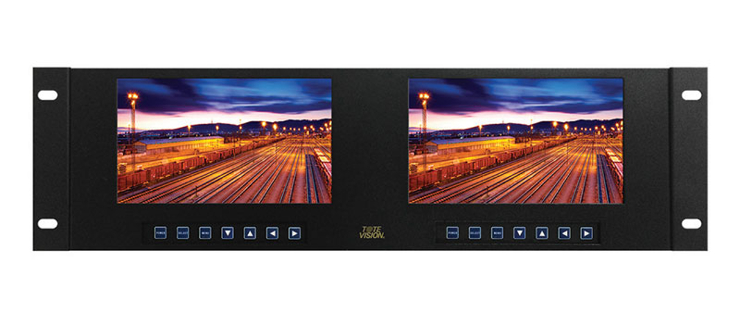 Dual 7" 1920 x 1200 Rack-Mount Displays