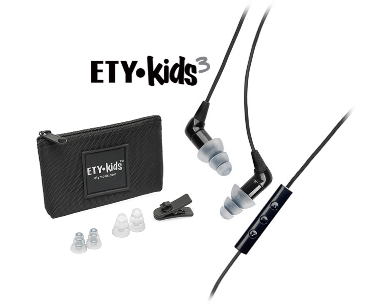 Kids Safe-Listening Earphones with 3-Button Control