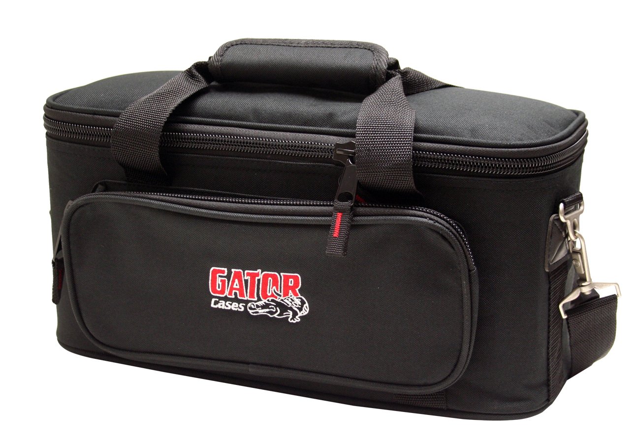 Padded Microphone Bag with Cable Pocket, Holds up to 12 Mics