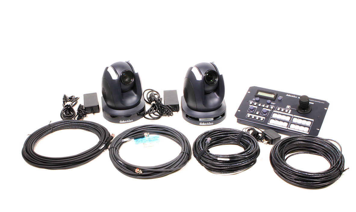 Two Remote Camera Kit with Controller, Cables, and Hand Case