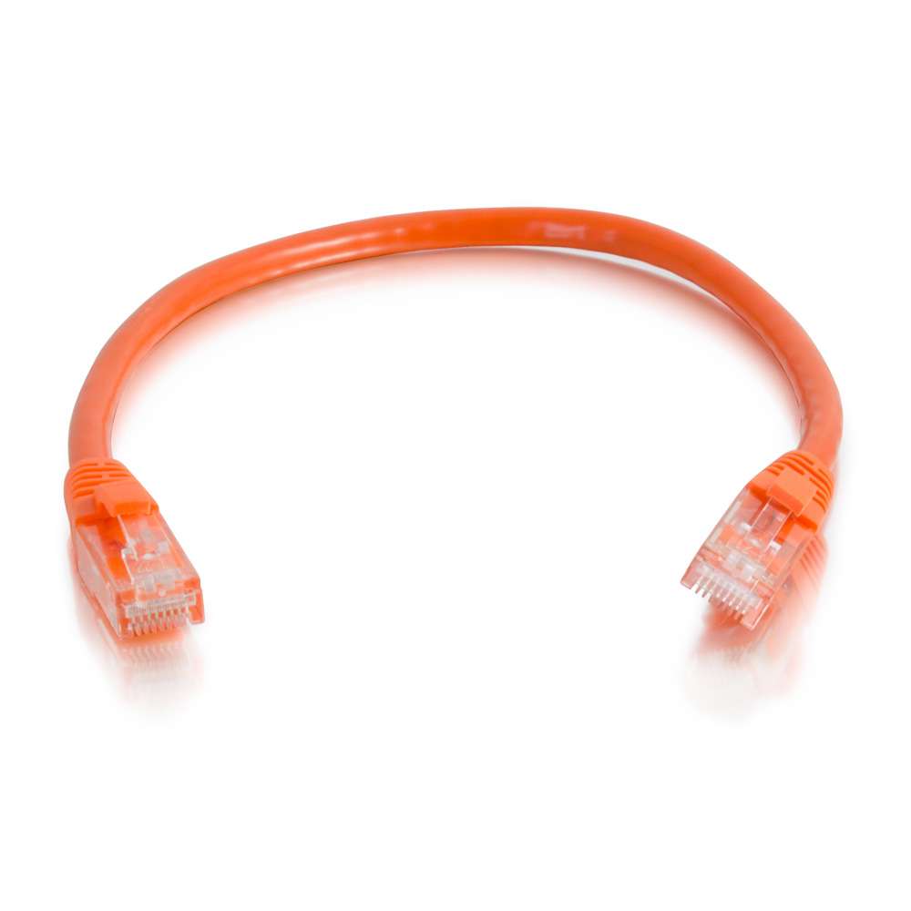 Orange Ethernet Network Patch Cable, 25 ft