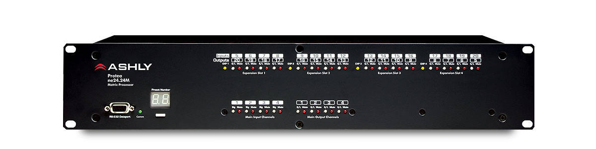 DSP Audio Matrix Processor 16-In x 4-Out with Logic Card