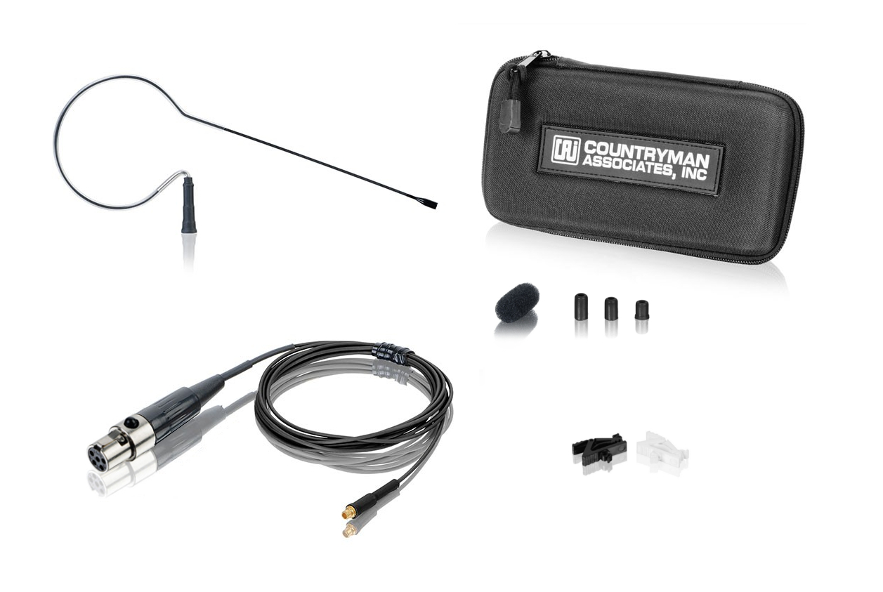 E6 Omnidirectional Earset Microphone in Light Beige for Sennheiser Wireless Systems with Duramax Cable