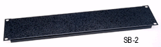 12-Pack or SB1, 1-space 1.75" Flanged rack panels