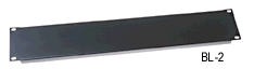 1 Space 1.75" Aluminum Blank Flanged rack panel
