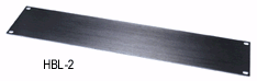 5 space 8.75" Flat rack panel, black