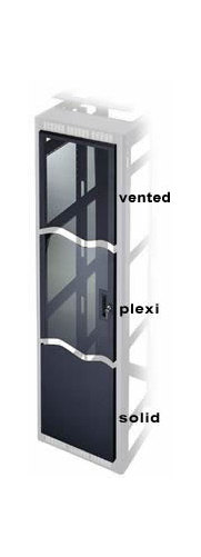 10 Space Plexiglass Universal Front Door for Racks and Enclosures