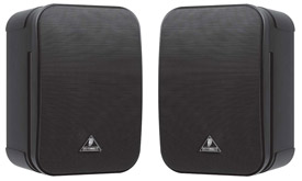 1 Pair of Ultra Compact Passive Monitor Speakers in Black