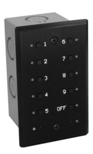 DMX512 10-Zone Wall Controller