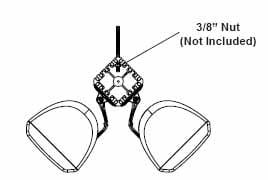 Array Bracket for EVID or ZX1i loudspeaker arrays