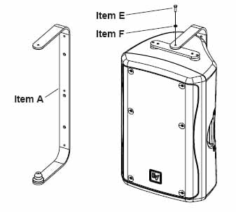 Wall/Ceiling Mount Kit for ZX5, Black