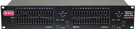 Dual 15-Band Graphic Equalizer w/ Constant Q