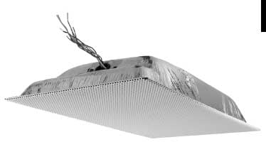 12"x24" White Lay-In Tile Speaker with Standard Perforation