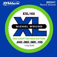 2 Pack of Light Top/Medium Bottom Long Scale Electric Bass Strings
