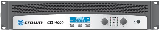 Power Amplifier, Dual Channel, 1,200W @ 4 Ohms/1,000W @ 70V per channel