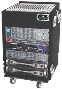 Rack, Top-Loading, 10-Space Slant Top, 12-Space Bottom, Recessed Hardware