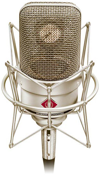Cardioid Condenser Studio Microphone with Shock Mount in Satin Nickel Finish