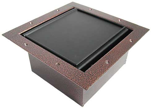 Full Stage Pocket, with Copper Vein Powder Coat Finish and Carpet Lid