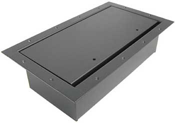 Double Wide Stage Pocket with Textured Black Powder Coat & Standard Lid
