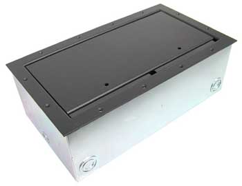 Super Double Wide Stage Pocket with Black Powder Coat Trim Bezel & Standard Lid