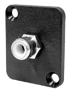 RCA Isolated Solder Type Connector, Yellow Insulator, Panel Mount