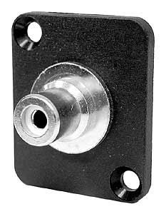 RCA-BNC Isolated Feed Through, Panel Mount