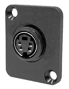 S-Video Solder Type on DBA, Panel Mount