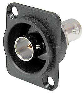 BNC Feed Through, Recessed, Panel Mount