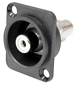 RCA Feed Through, Recessed, Panel Mount