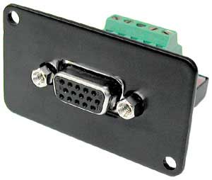 Connectrix Series HD15 Female to Screw Terminals VGA Only Connector