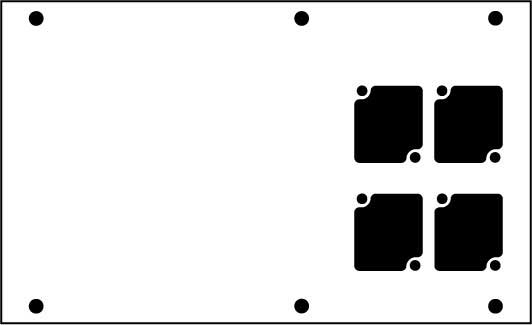 Aluminum Stage Pocket Panel, with 4 Connectrix Mounts, Black