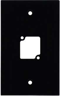 Wall Panel with 1 Connectrix Mount, Black