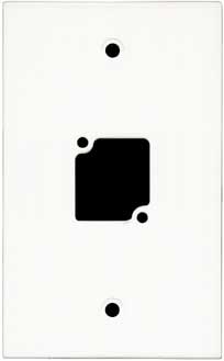 Wall Panel with 1 Connectrix Mount, White