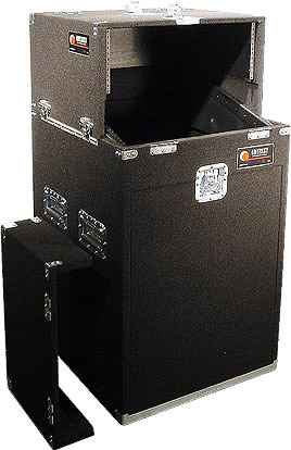 Carpeted Slide-Style CD DJ Case, 4 RU + 8 RU + 14 RU