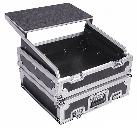 Glide Style Utility Combo Rack Case w/ Laptop Platform, 10 RU