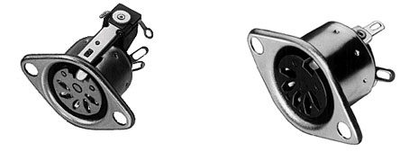 Din Panel Mount Receptacle