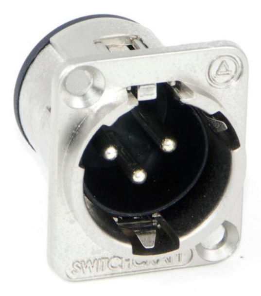Q-G Male Receptacle in Black