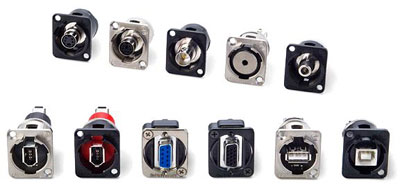 E Series USB A to B Panel Mount Adapter