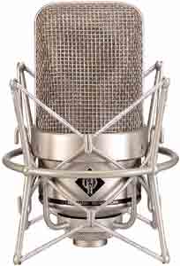 Large Diaphragm Omnidirectional Condenser Tube Microphone in Satin Nickel Finish