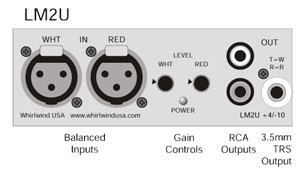 Line Driver, 2ch FXLR-RCA