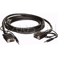 Cable,VGA M/F Stereo Mini 25ft