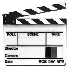 White Film Slate w/Blk&Wht Stk