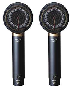 Matched Pair of Large Diaphragm Condenser Microphones, Cardioid, Shock-Mounted Capsule, Low Profile Body