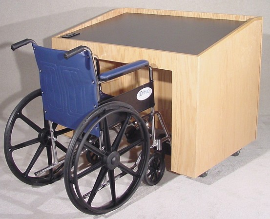 Lectern, Mob-Impaired Wood Veneer