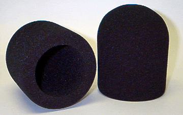 Microphone Windscreen, 1-7/8" Inside Diameter (Black)