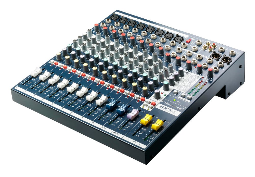 8 Channel Multipurpose Compact Mixer with Effects