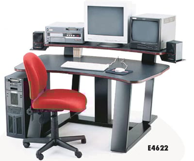 Digital Desk 59"W w/Spkr Brack